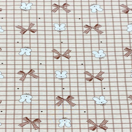 Кулирная гладь набивная рулон Пенье 1-76/611973НД