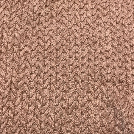 Трикотажное полотно "косичка" Сухая роза 15078Ж 