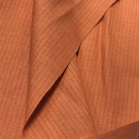 Ткань полульняная (полулен) Терракот 18970