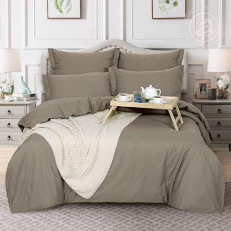 Поплин гладкокрашеный Серо-бежевый 044477П-220 