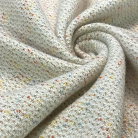 Трикотажное полотно букле Молочный 5058ТТ