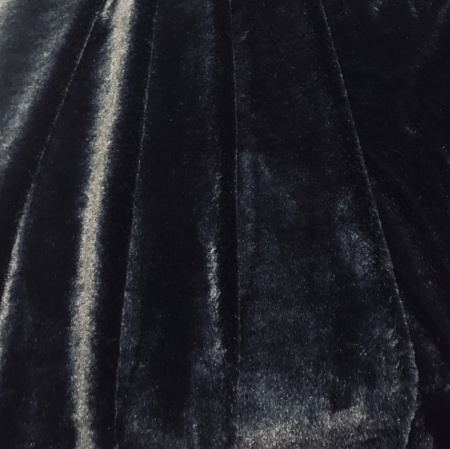 Мех искусственный кролик, ширина 205 см, Черный 99-261/9950