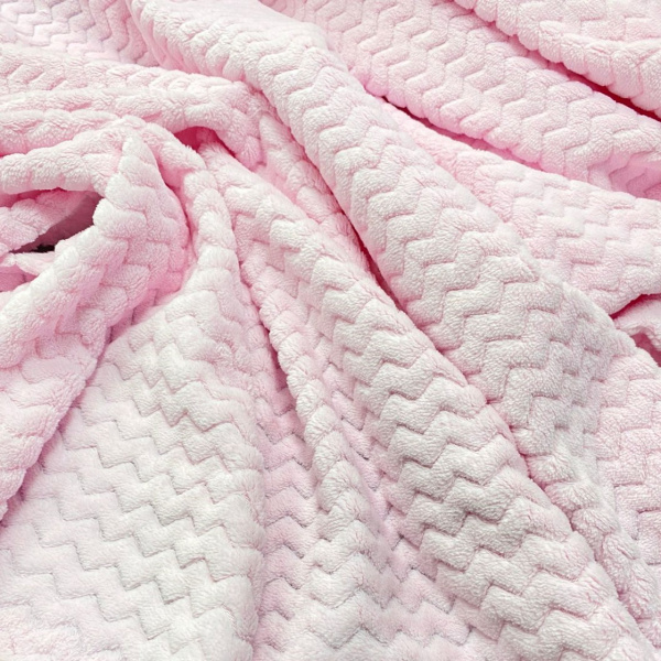 Велсофт жаккард Светло-розовый 1-372/14314Ж