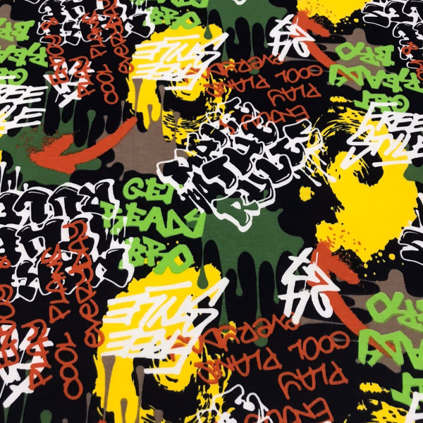 Кулирная гладь набивная рулон 1-33/611870НД