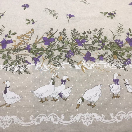 Ткань полульняная (полулен) "Датский гусь" 93301