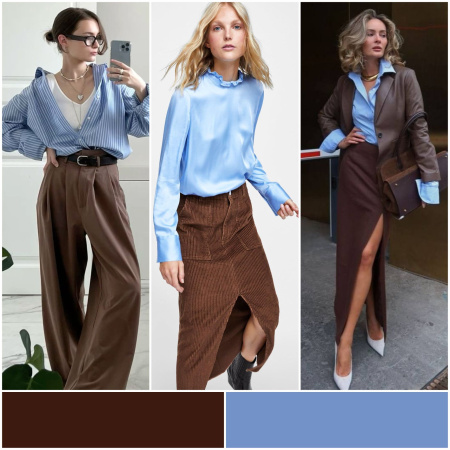 Осенние сочетания цветов одежде! 