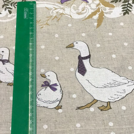 Ткань полульняная (полулен) "Датский гусь" 93301
