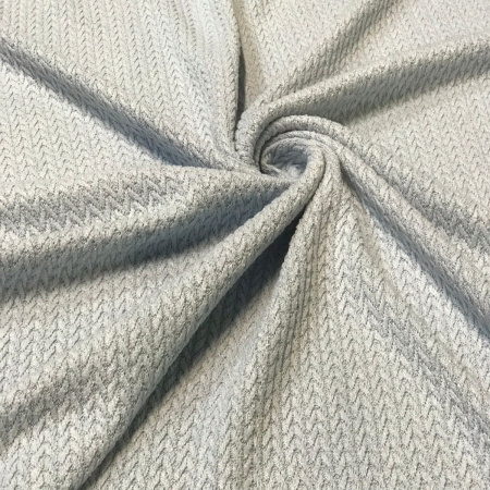 Трикотажное полотно "косичка" Пыльно-голубой 15077Ж