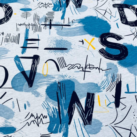 Кулирная гладь набивная рулон Карде 1-76/611981НЖ