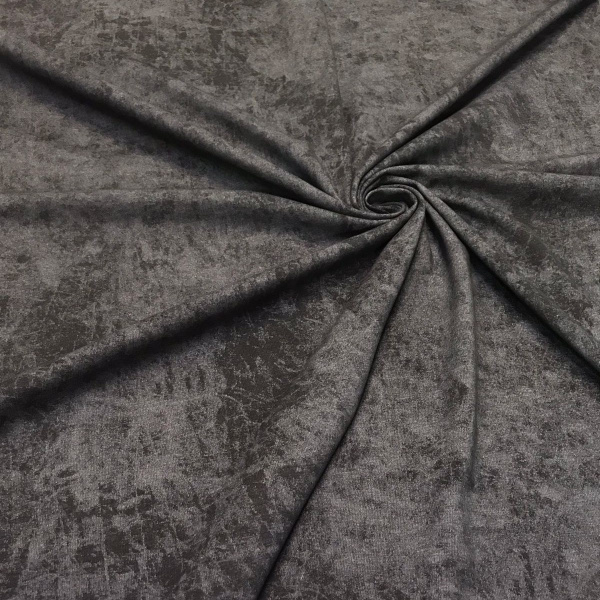 Кулирная гладь с велюровым эффектом "Винтаж варенка" Черный 1-76/6117793НЖ 