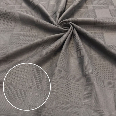 Вафельное полотно Жаккард Серый 10201ВП 