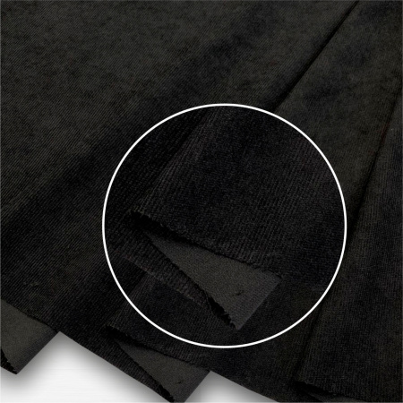 Микровельвет Черный 9662В 