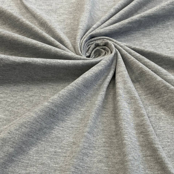 Кулирная гладь с лайкрой 8% Пенье Светло-серый меланж 1-44/00100ЛРГ