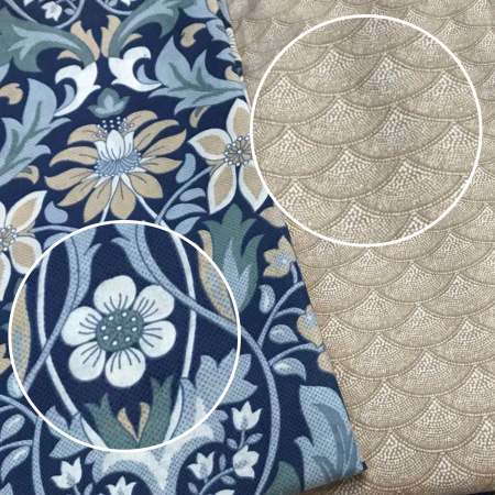 Комплект постельного белья из поплина 1,5 спальный "Узоры" 4036673П 