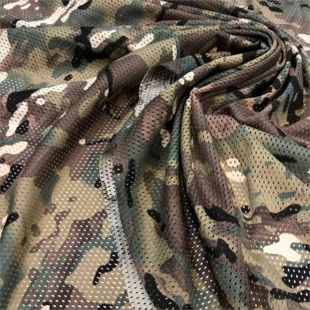 Сетка трикотажная  Мультикам камуфляж 78/7087