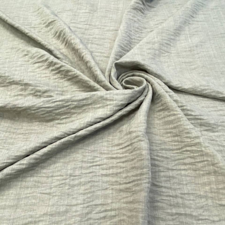 Плательная ткань с крэш-эффектом Оливково-серый 3167П 