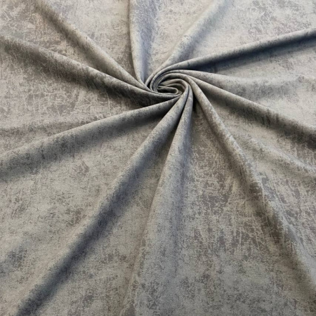 Футер с лайкрой "винтаж" с велюровым эффектом (варенка), Пенье, Графит 1-476/3006761Л 