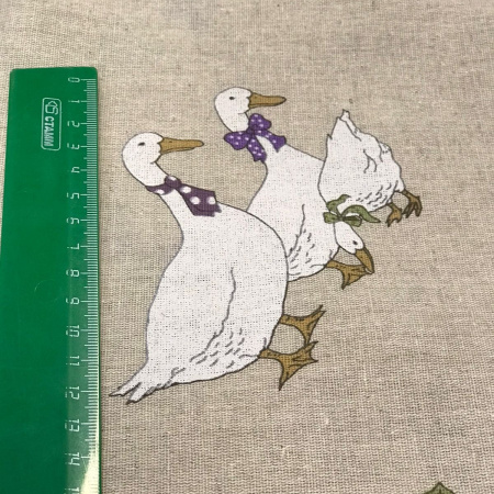 Ткань полульняная (полулен) "Датский гусь" 93302