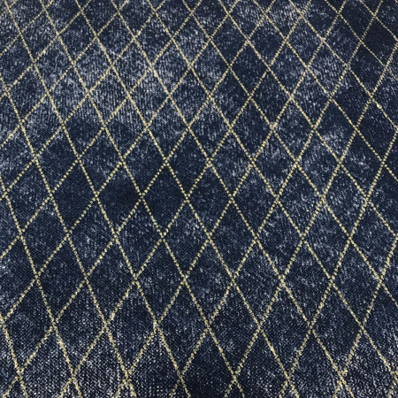 Ткань плательная хлопок «джинса» глиттер Золото 3155П 