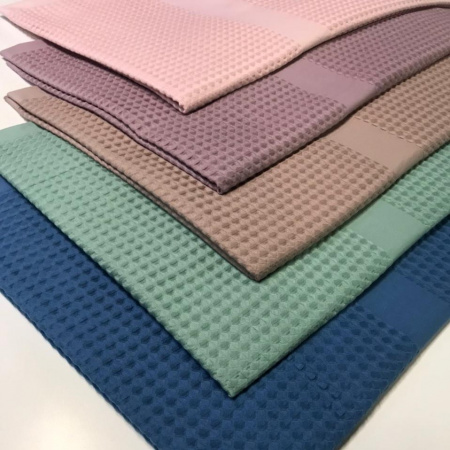 Вафельное полотно "БОХО" купон полотенце Пыльно-лиловый 10094ВП