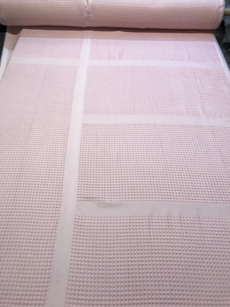 Вафельное полотно "БОХО" купон полотенце Пыльно-розовый 10092ВП