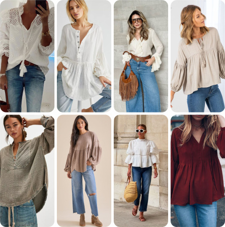 Блузка в стиле бохо — отличный вариант на лето, согласно журналу Vogue!