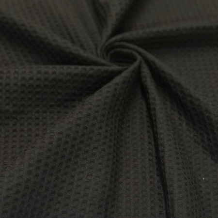 Вафельное полотно Черный 10179ВП 