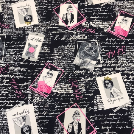 Кулирная гладь набивная рулон 1-33/6117711НЖ