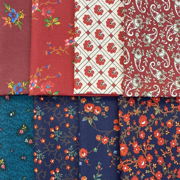 Набор для рукоделия и пэчворка из перкали «Ткани со смыслом: Наследие мануфактур», 8 отрезов 159366Н-8