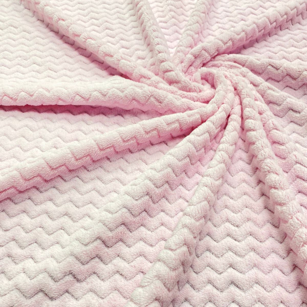 Велсофт жаккард Светло-розовый 1-372/14314Ж