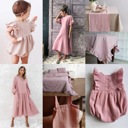 Вареный хлопок Пыльно-лиловый 181007ХБ-250 