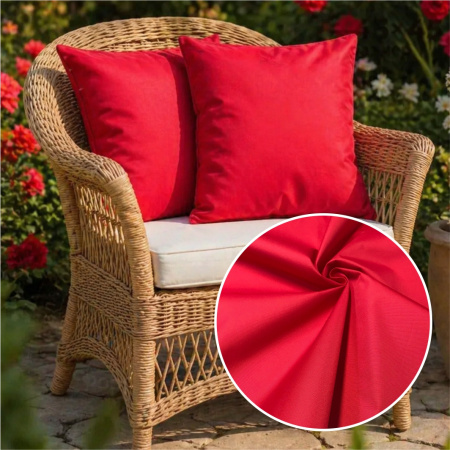 Плащевка Оксфорд 600 PU рип-стоп Красный 96214О 