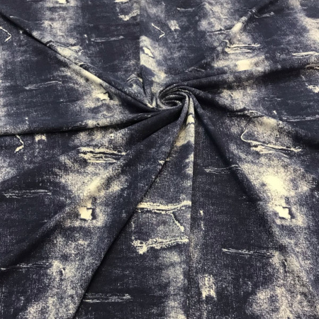 Кулирная гладь с лайкрой Синий джинс 1-12/611929ЛР