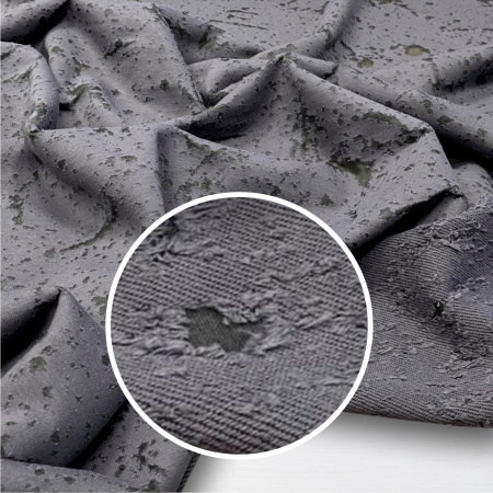 Футер 3-х нитка петельный рваный (на сетке) Фуме 1-172/3006758БН