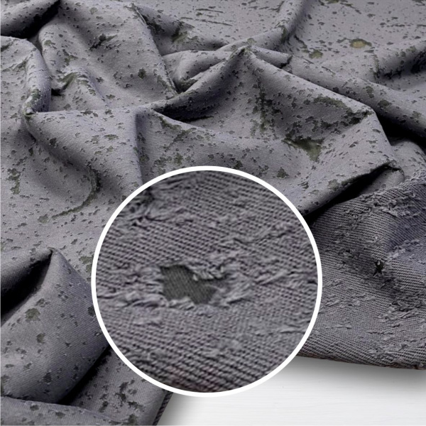 Футер 3-х нитка петельный рваный (на сетке) Фуме 1-172/3006758БН