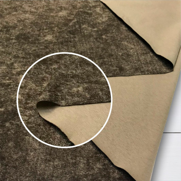 Кулирная гладь с велюровым эффектом "Винтаж варенка" Пенье Компакт Серо-коричневый 1-76/611841НЖ 