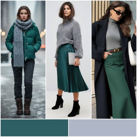 Зимние цветовые сочетания, которые оживят ваш гардероб!