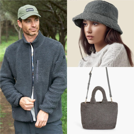 Искусственный мех ШЕРПА  Темно-серый 99-261/9976 