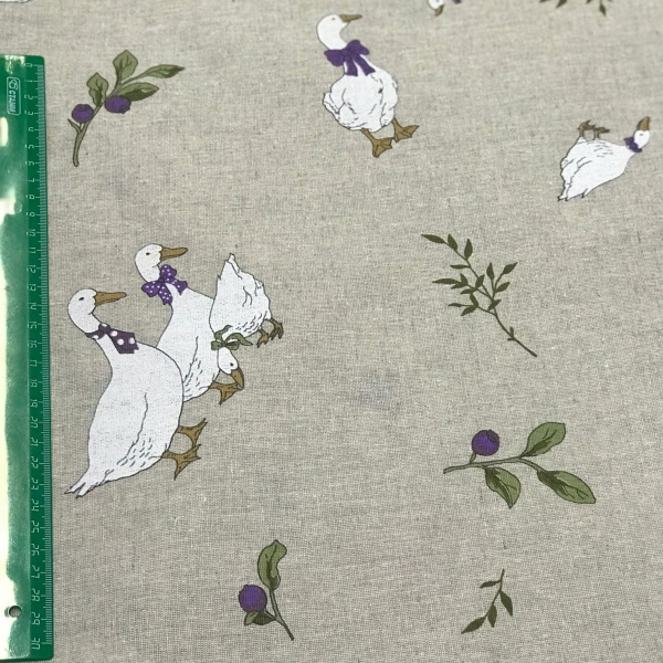 Ткань полульняная (полулен) "Датский гусь" 93302