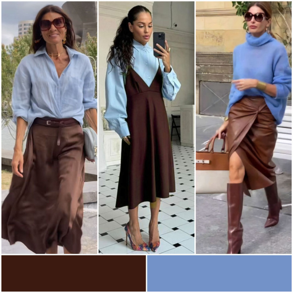 Осенние сочетания цветов одежде! 