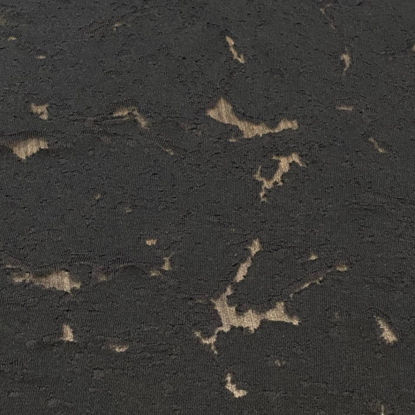 Футер 3-х нитка петельный рваный (на сетке) Черно-синий 1-172/3006759БН 