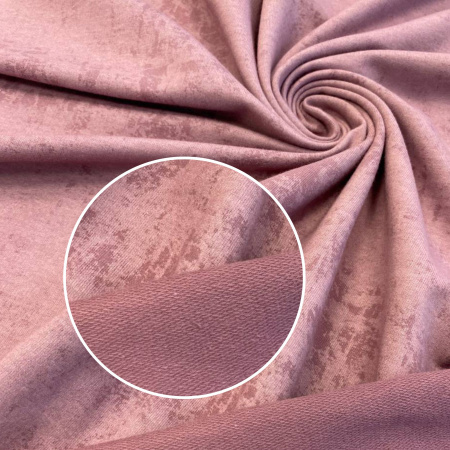 Футер с лайкрой "винтаж" с велюровым эффектом (варенка), Пенье, Темно-лиловый 1-476/3006762Л 