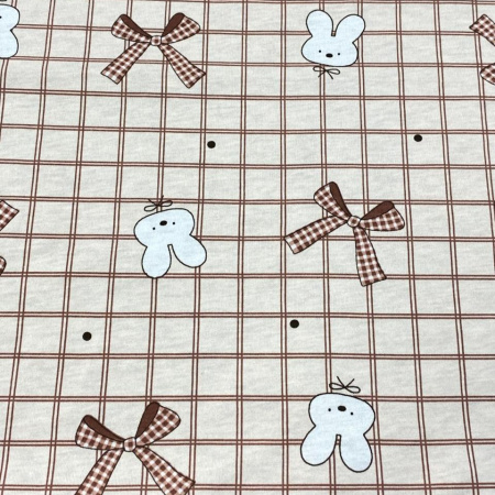 Кулирная гладь набивная рулон Пенье 1-76/611973НД