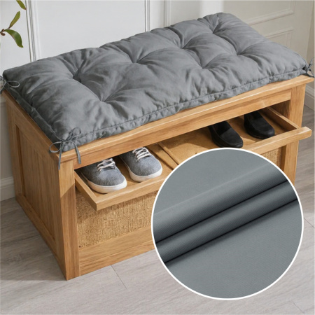 Плащевка Оксфорд 600D с покрытием PU 1000 Светло-серый 96151О 