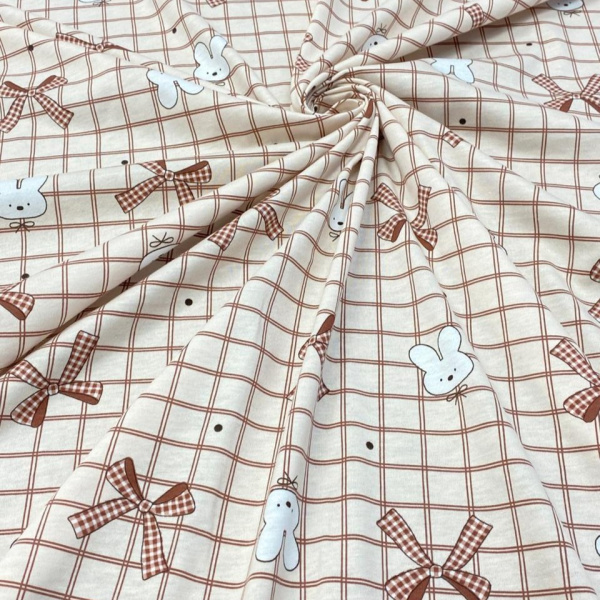 Кулирная гладь набивная рулон Пенье 1-76/611973НД