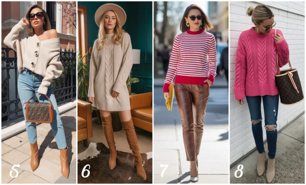 Идеи для образов со свитерами для женщин: уютные, стильные и модные