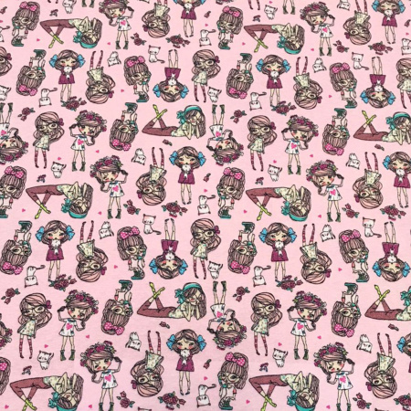 Кулирная гладь набивная рулон Реактив 1-76/611677НД