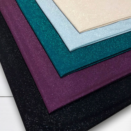 Трикотаж масло с глиттером (с блестящим напылением) Бежевый 150829ТТ 