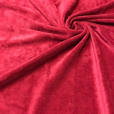 Велюр гладкокрашеный Бордовый 1-411/15081О 