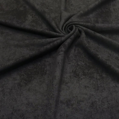 Футер с лайкрой "винтаж" с велюровым эффектом (варенка), Пенье, Черный 1-476/3006745Л 